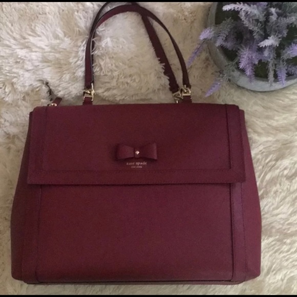 Kate Spade ♠️ Hazel Court Merlot - Picture 2 of 5